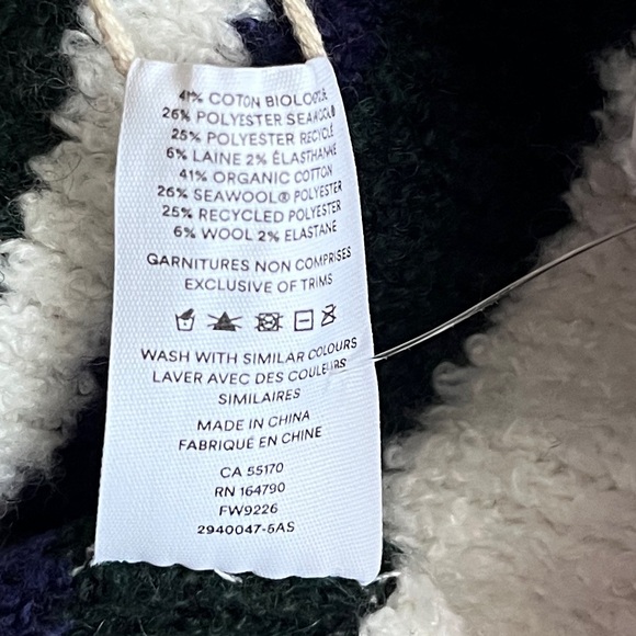 NWT - Frank & Oak Adult Wool Blended Striped Beanie - Picture 4 of 4